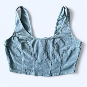 BDG Sky Blue Corduroy Sleeveless Top